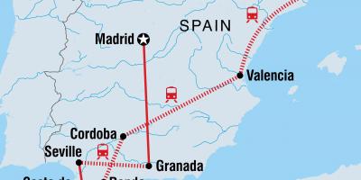 Hop on hop off valencia route map