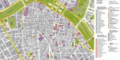 Valencia spain tourist map